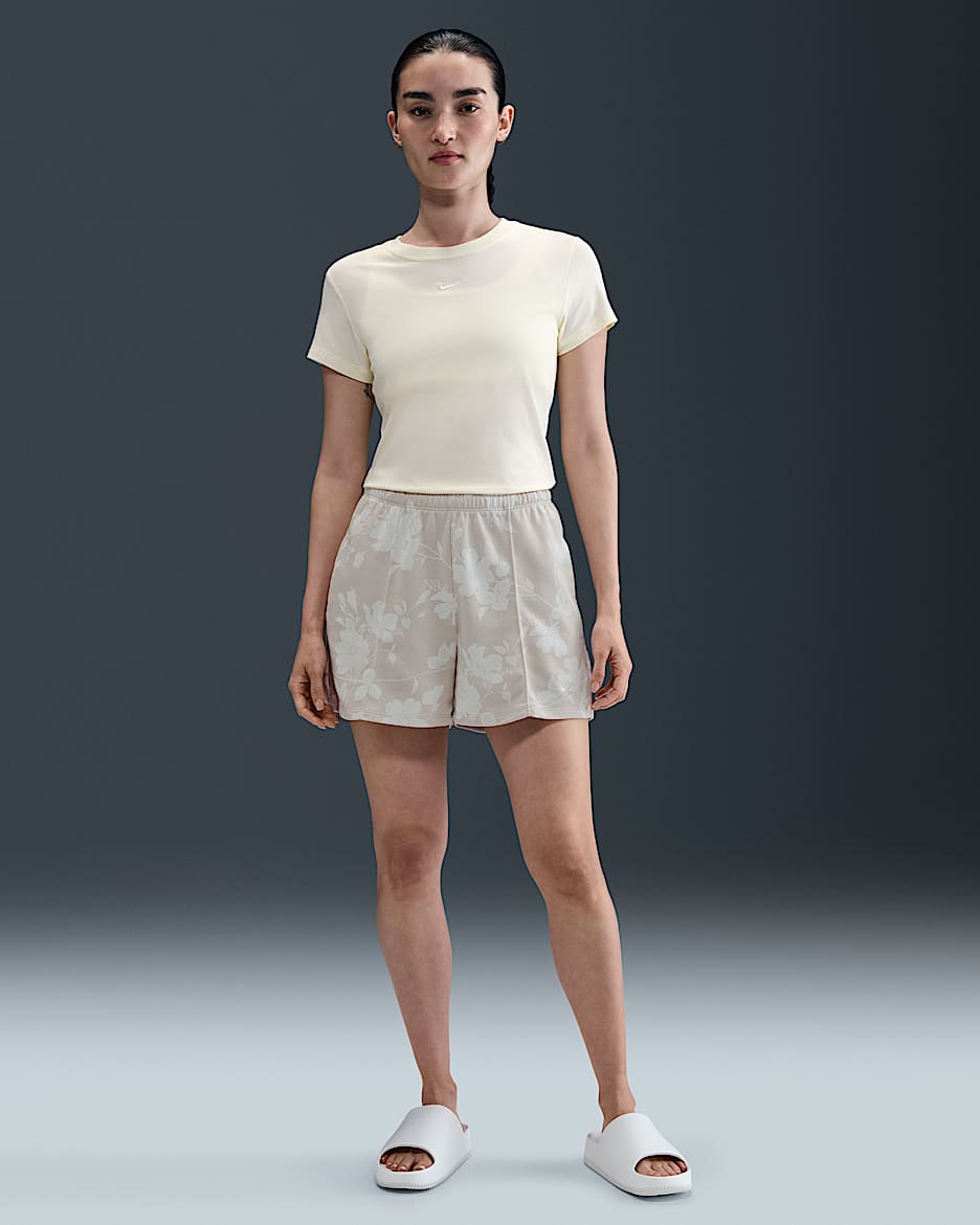 ★★Nike★★ Sportswear Collection Mid-Rise Pleated French T Nike Sportswear Tech Fleece Women's High-Waisted Pleated